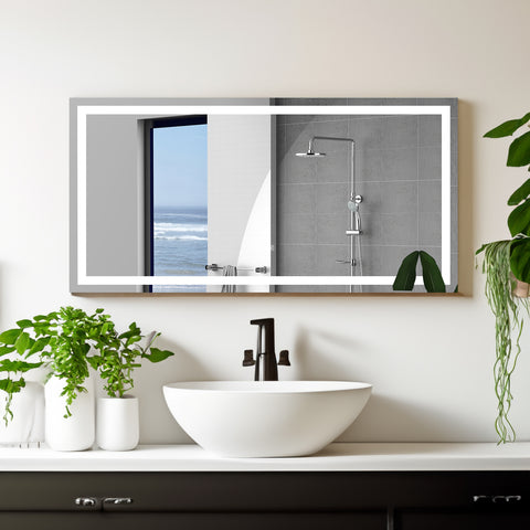 72"×36" LED Mirror Light Bathroom,anti-Fog & Dimming Led Bathroom Vanity Mirror